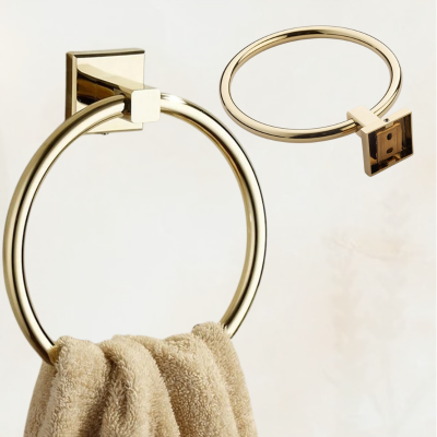 porte serviette en arnneaux en cuivre, qualité supérieure