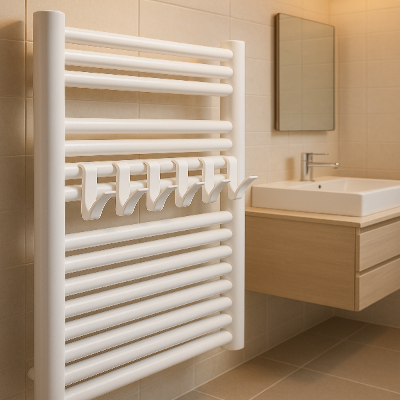 porte serviette crochet pour radiateur six