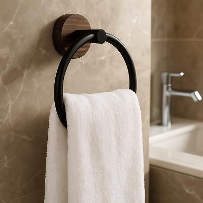 porte serviette mural bois durable