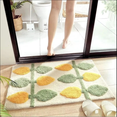 tapis de bain antidérapant, motif nature, antidérapant