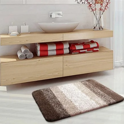 tapis de bain chic marron