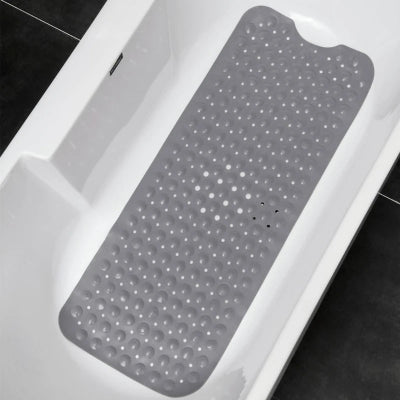 tapis de douche antidérapant élégant, gris