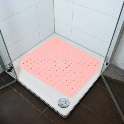 tapis de douche antidérapant rose, élégant
