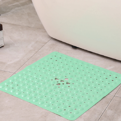 tapis de douche antidérapant vert