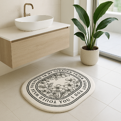 tapis salle de bain flanelle