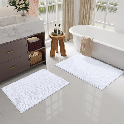 tapis sortie de douche frisé, multiusage