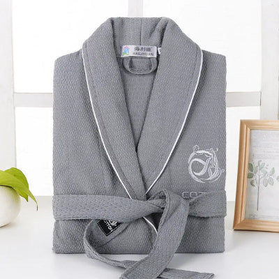 Peignoir de bain homme, gris