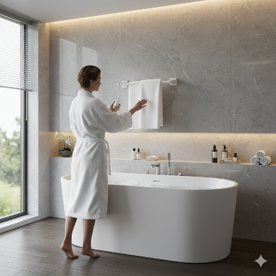 Porte serviette premium double