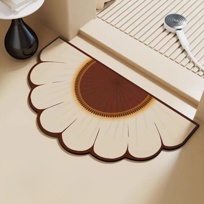 Tapis salle de bain semi circulaire zénith