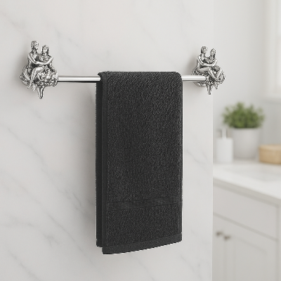 porte serviette antique, argent