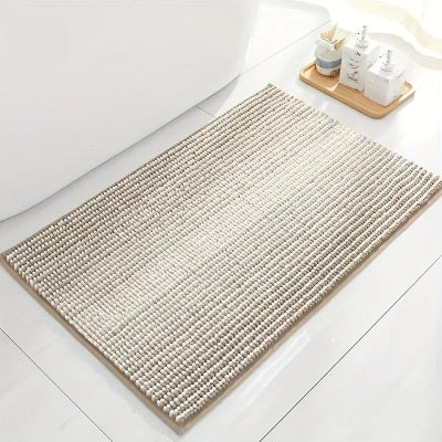 tapis de bain antidérapant frisé beige