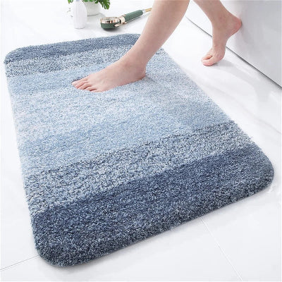 tapis de bain bleu