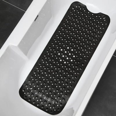 tapis de douche antidérapant élégant, noir
