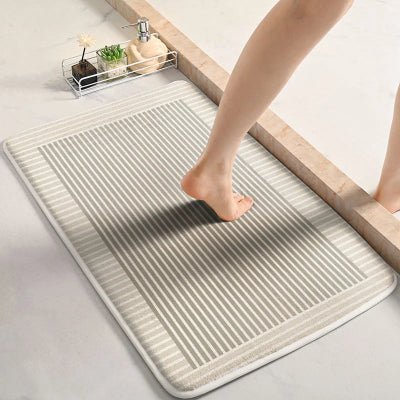 tapis pour salle de bain en flanelle horizontal